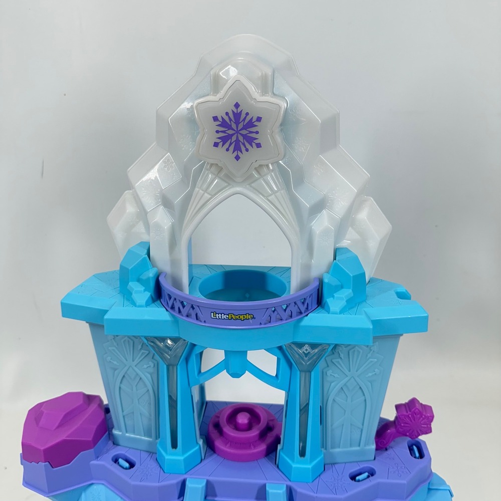 Fisher-Price Little People Disney Frozen Elsa Ice Palace Playset Anna & Elsa - Picture 5 of 9